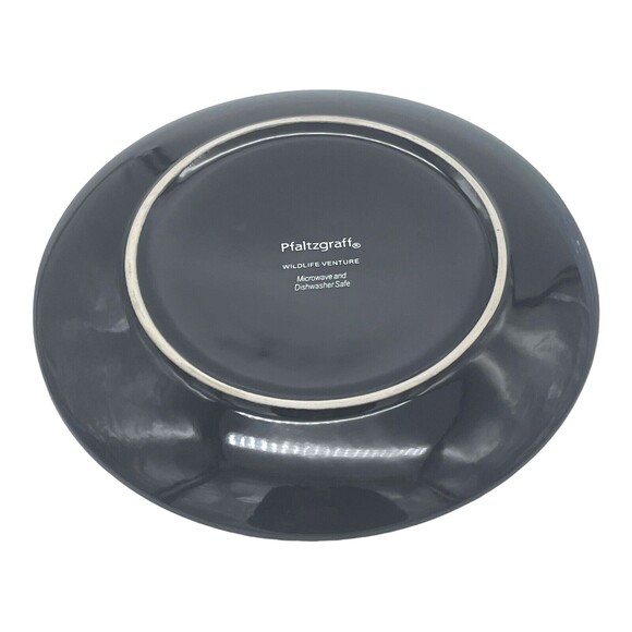 Pfaltzgraff Brown Glazed Wildlife Adventure Salad Plate 8.5” Rustic Farmhouse - Picture 4 of 7